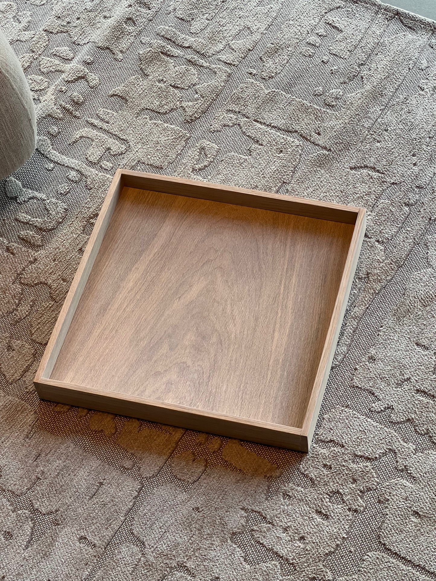 Bakke - hvidbejdset eg - 40x40