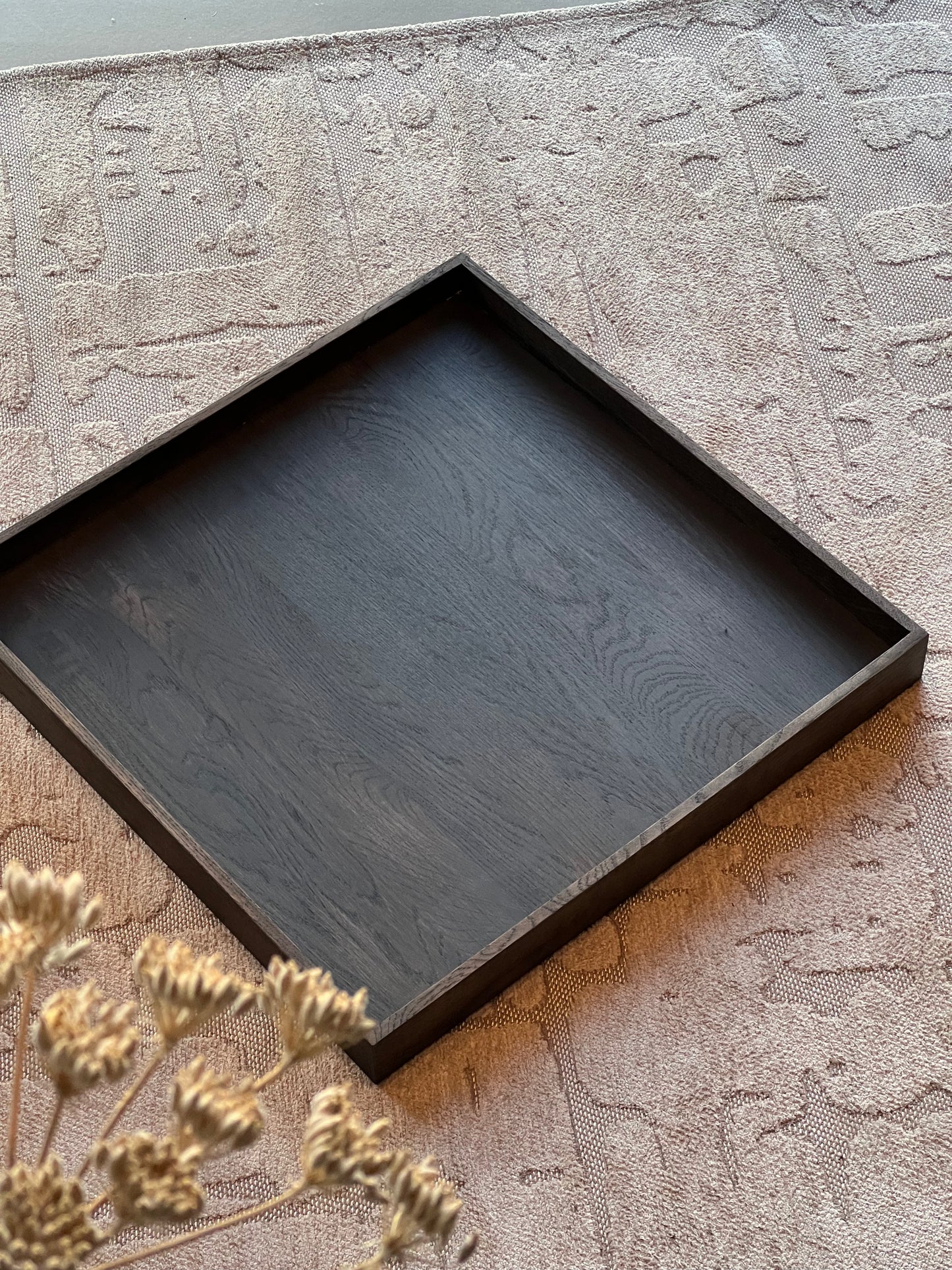 Bakke - mørkbejdset eg - 40x40