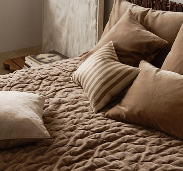 AMALFI PUDE - Camel Brown