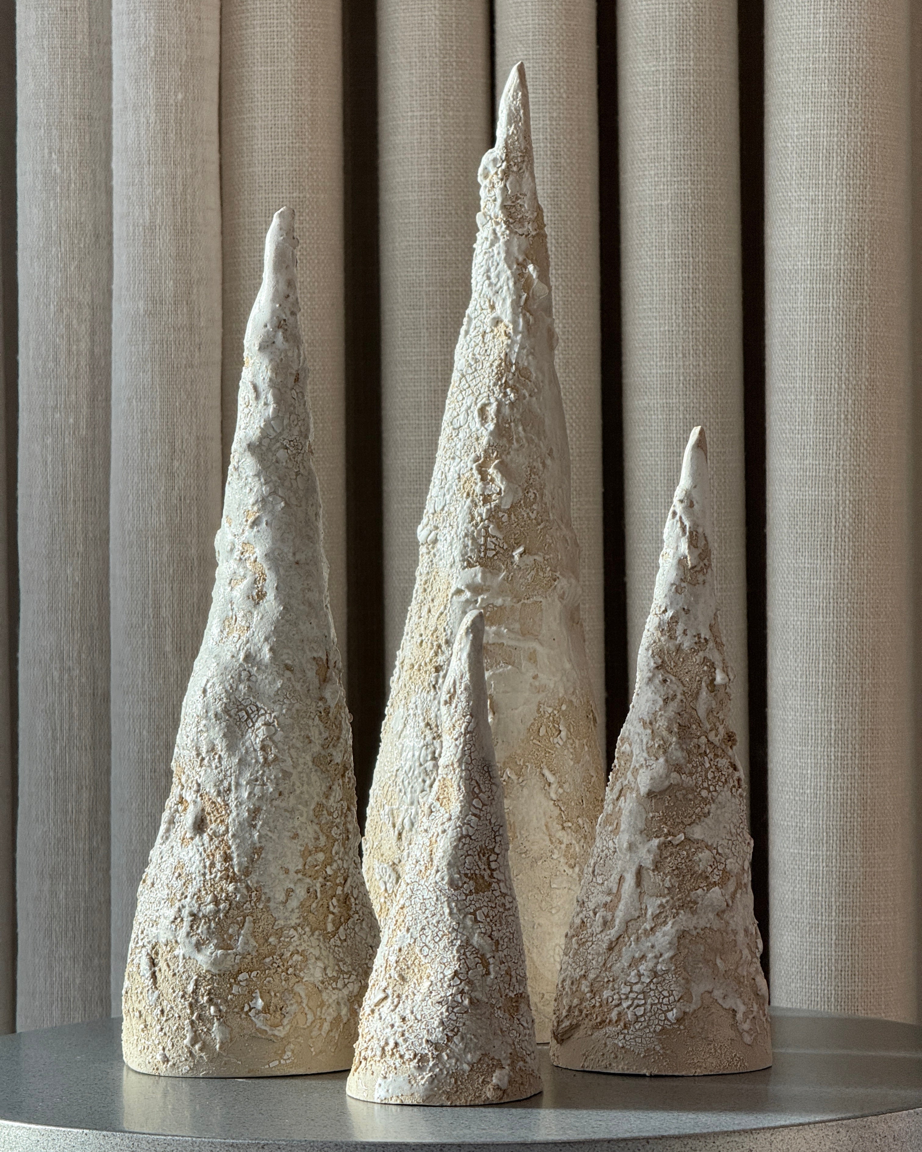 White Christmas Trees