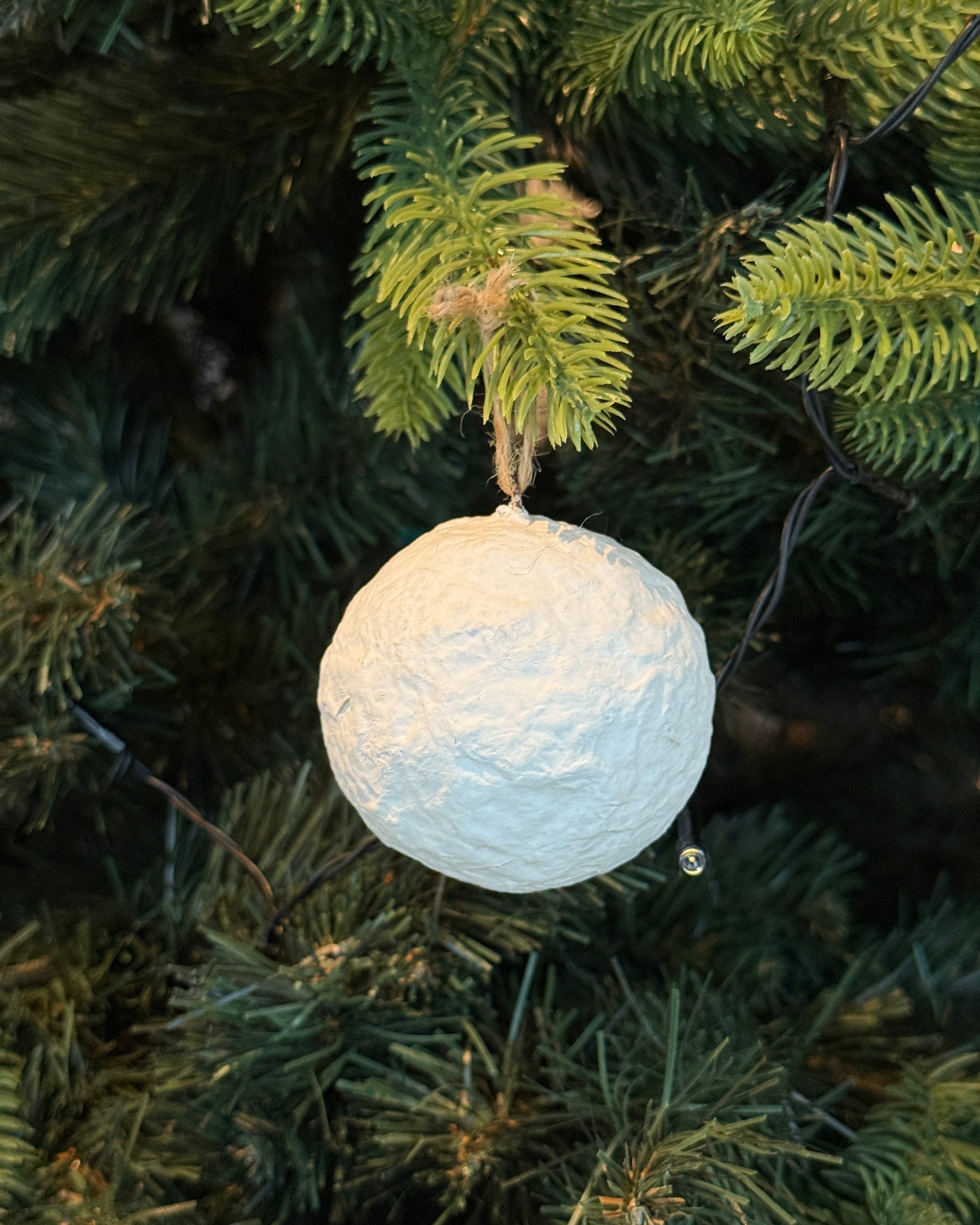 Papmachékugle - White - Small