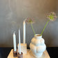 Burgundy Marble Candle Holder S