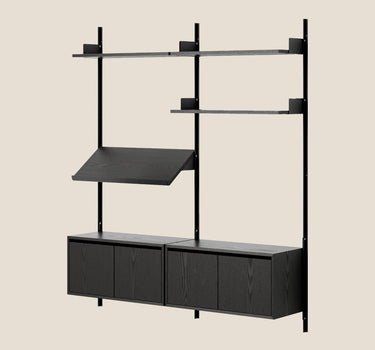 NEW WORKS LIVING SHELF CABINETS LOW W. DOORS