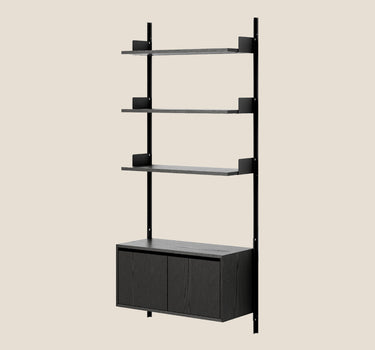 NEW WORKS WALL SHELF 1900 CABINET LOW W. DOORS