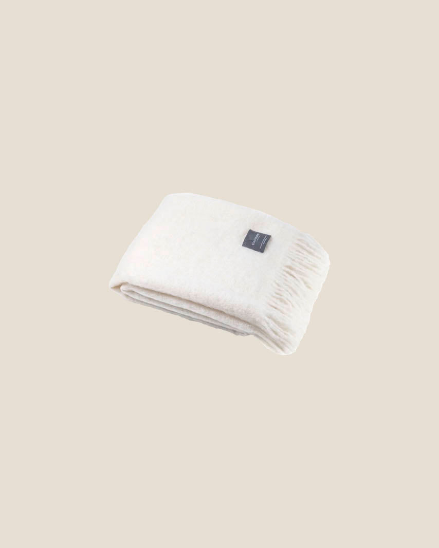 Mohair Plaid - Bright White