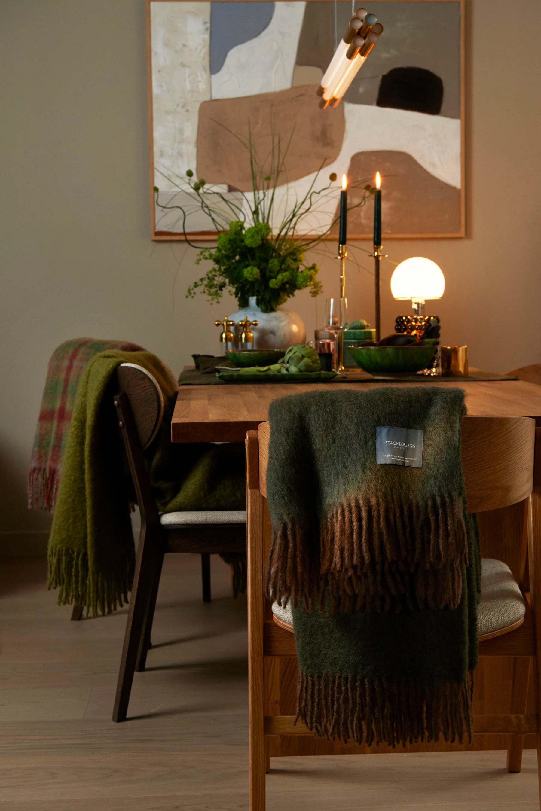 Mohair Plaid - Umbra & Moss Melange