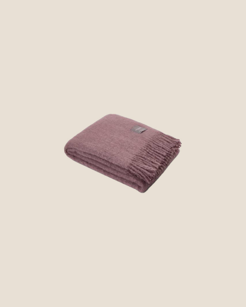 MOHAIR PLAID - LAVENDER