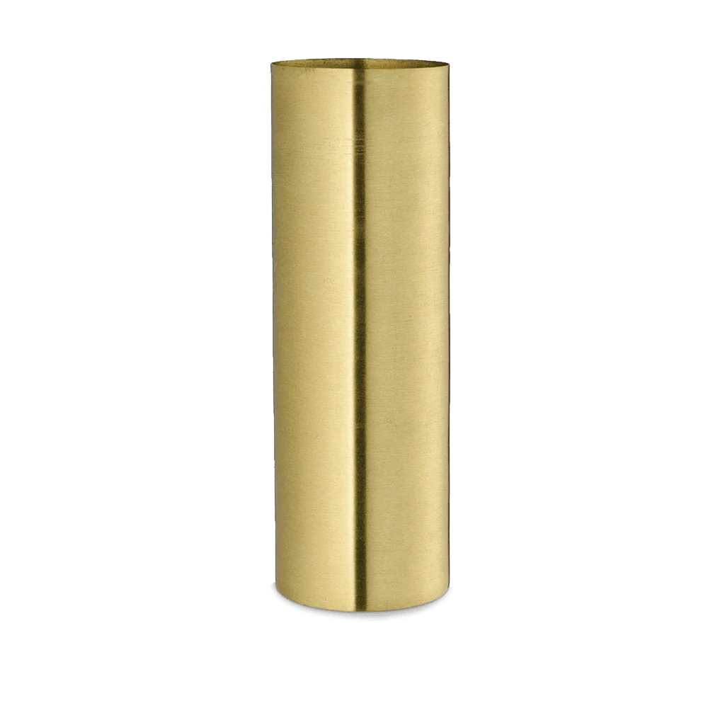 Cylinder vase - Mat Messing - H 30 cm